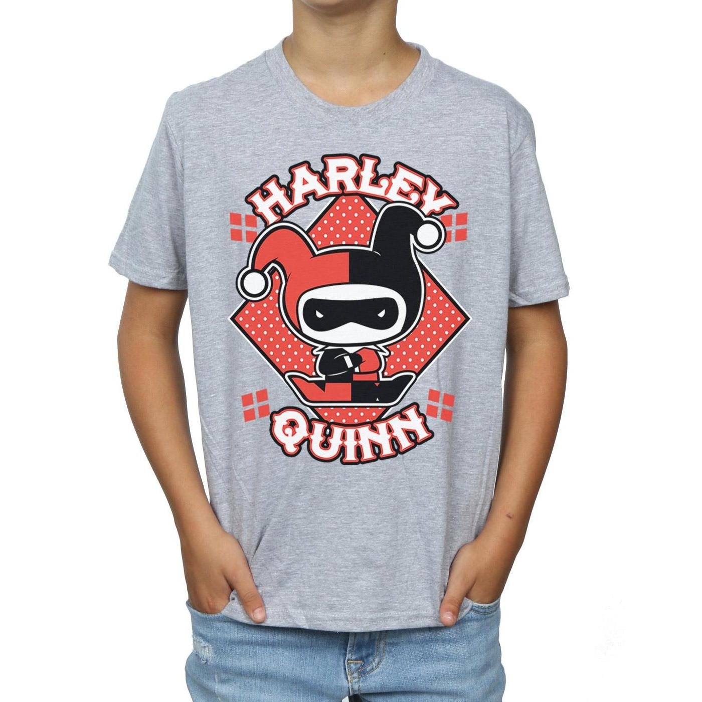 DC COMICS  Tshirt CHIBI HARLEY QUINN BADGE 