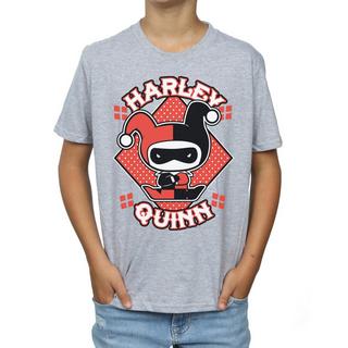 DC COMICS  Chibi Harley Quinn Badge TShirt 