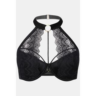 Ulla Popken  Reggiseno con ferretto, scollo a prendisole, laccetti, coppe B-D 