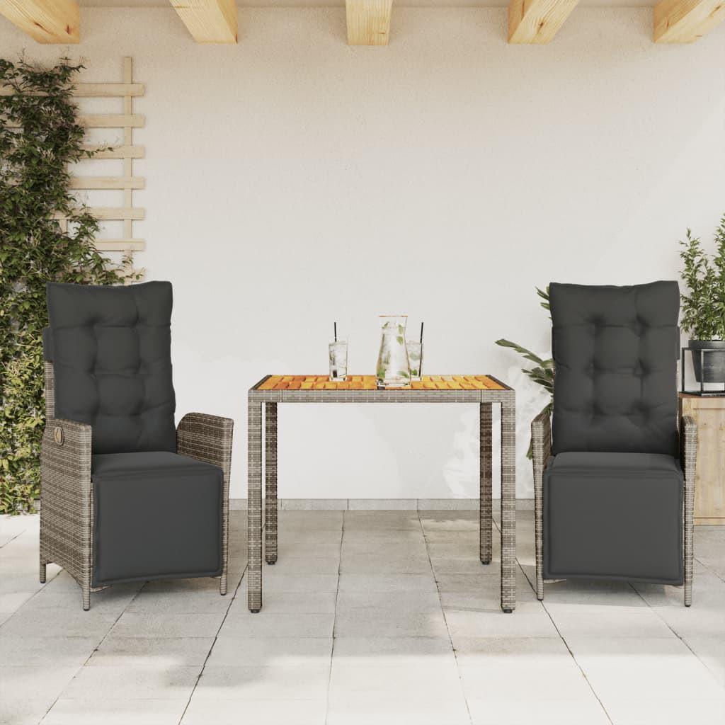 VidaXL set da pranzo da giardino Polirattan  