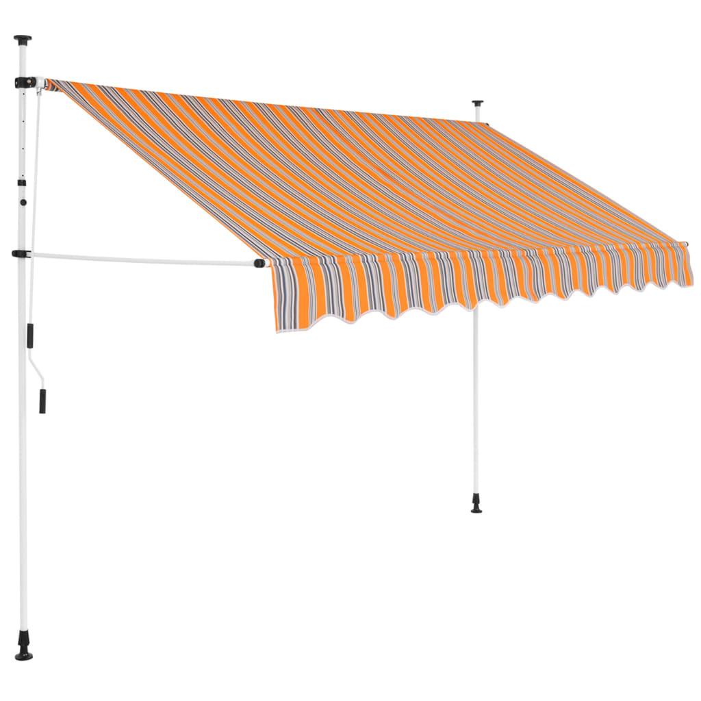 VidaXL Auvent rétractable tissu  