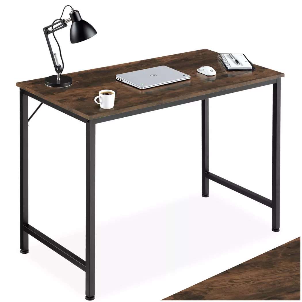 Tectake - Bureau JENKINS Style industriel, 120cm, Marron