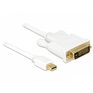 DeLOCK 83986 câble vidéo et adaptateur 0,5 m Mini DisplayPort DVI-D Blanc