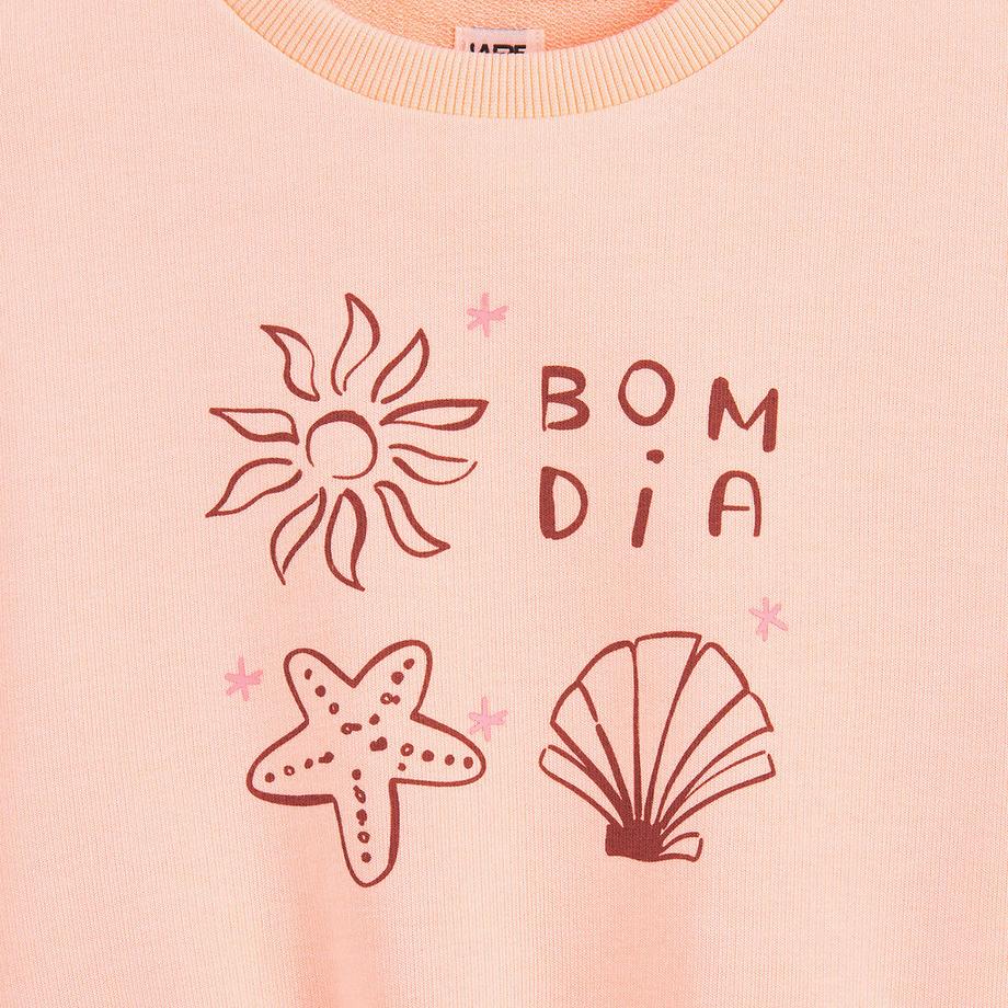 La Redoute Collections  Sweatshirt mit Rundhalsausschnitt aus Molton 