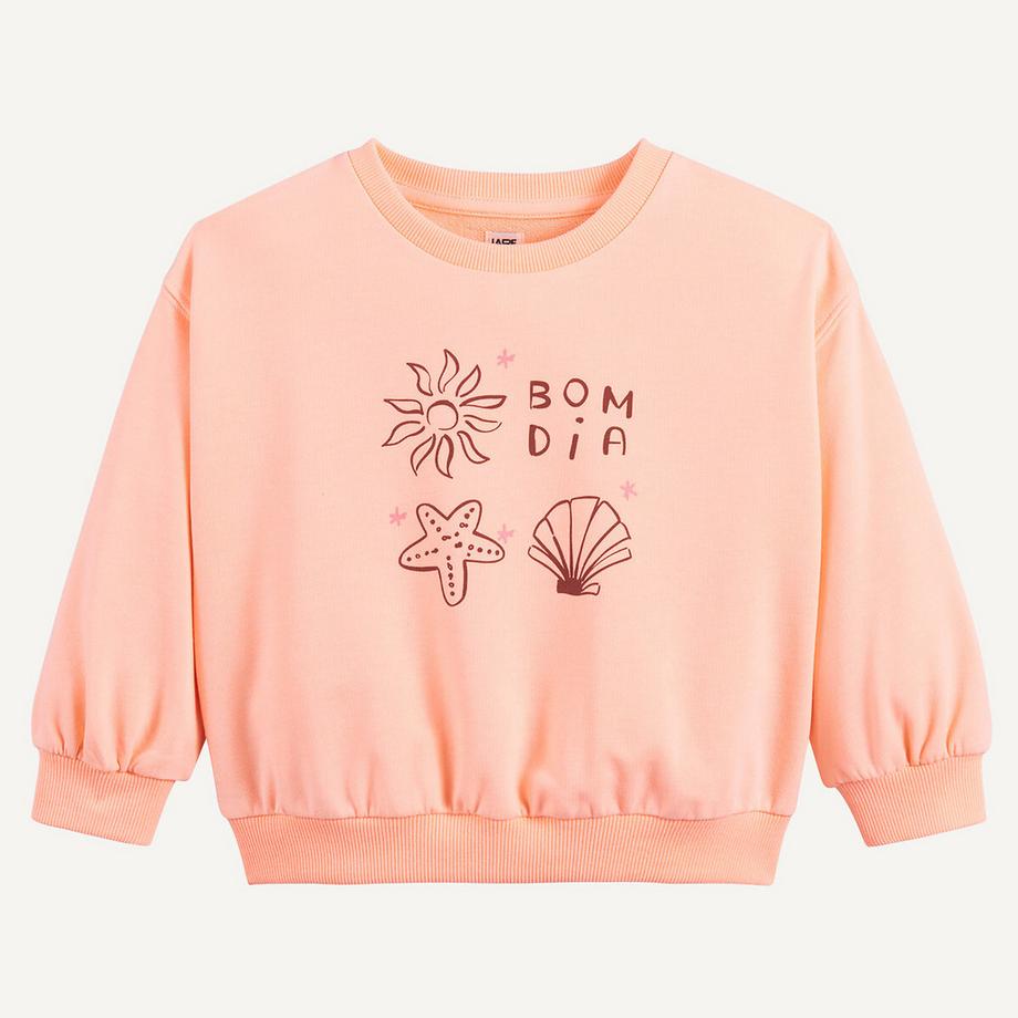 La Redoute Collections  Sweatshirt mit Rundhalsausschnitt aus Molton 