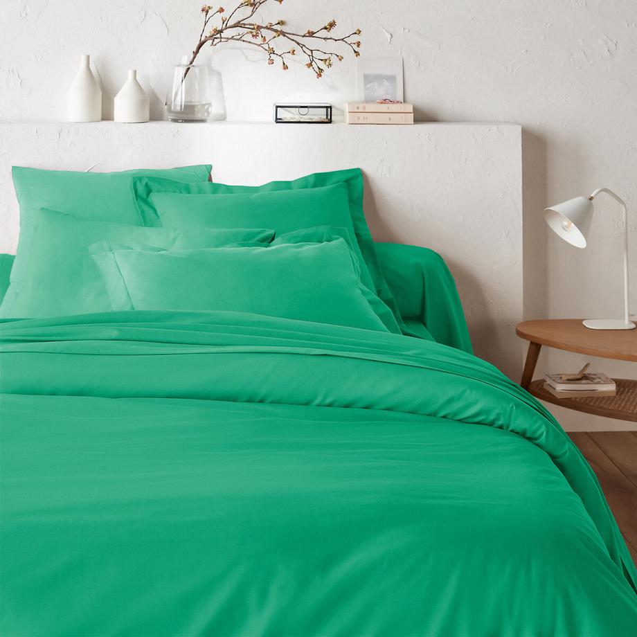 La Redoute Intérieurs Scenario Drap Housse Uni en Coton pour Matelas Hauts  