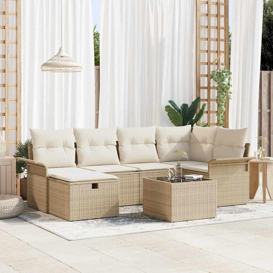 VidaXL Divano da giardino Polyrattan  