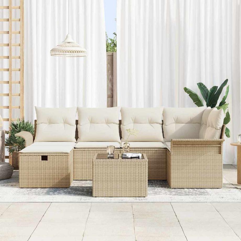 VidaXL Divano da giardino Polyrattan  