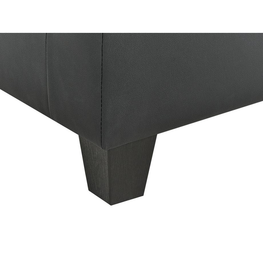 Beliani Ottomane aus Kunstleder Modern UNSTAD  