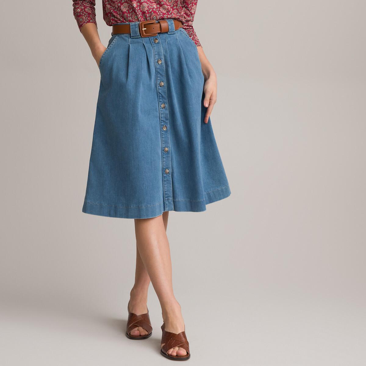Image of Midi-rock Damen Blau 50