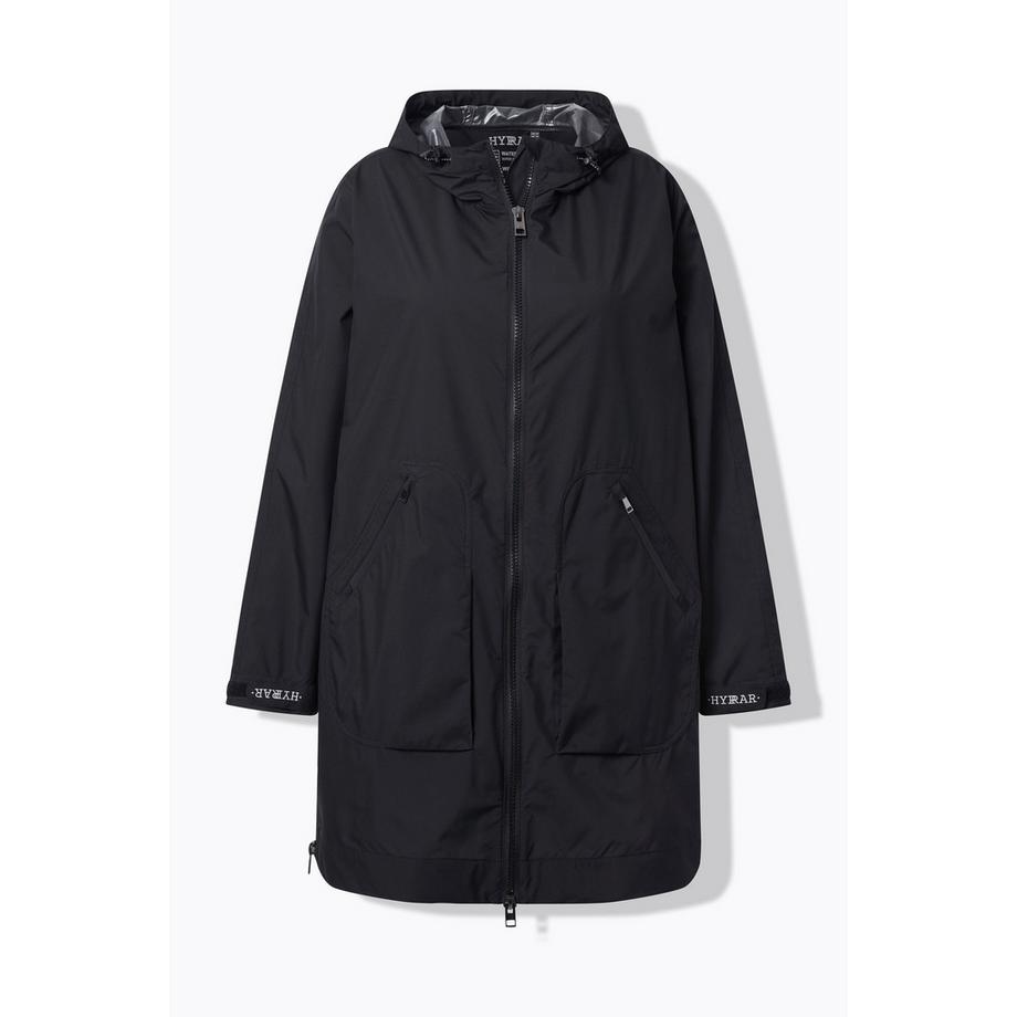 Ulla Popken Regenmantel A-Linie Seiten-Zipper Kapuze  