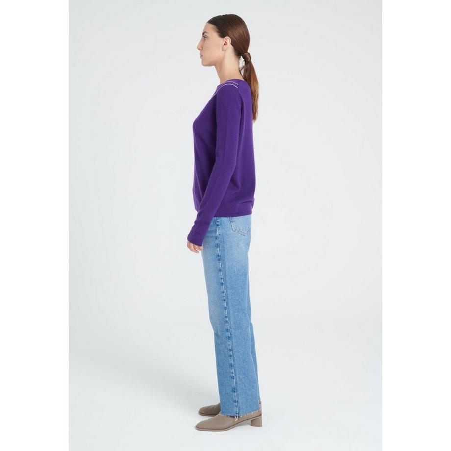 Studio Cashmere8 ZAYA 11 Pull col Claudine Intarsia  