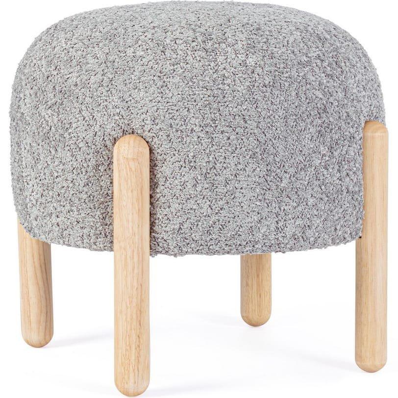 Image of Hocker Dayla hellgrau rund 45 Hocker Dayla hellgrau rund 45