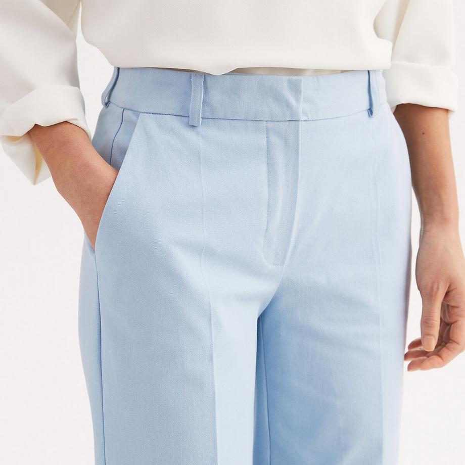 La Redoute Collections Pantalon Coupe Droite Longueur 7/8  