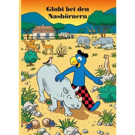 Globi bei den Nashörnern Lendenmann, Jürg; Schmid, Heiri (Illustrationen) Gebundene Ausgabe 