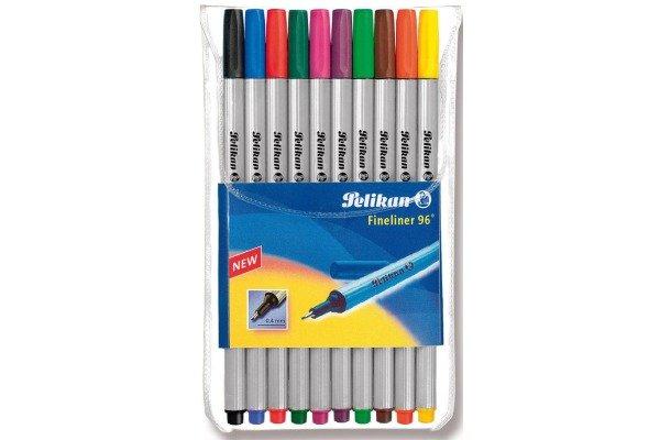 Image of PELIKAN Fineliner 0,4mm 10 Farben, Etui PELIKAN Fineliner 0,4mm 10 Farben, Etui