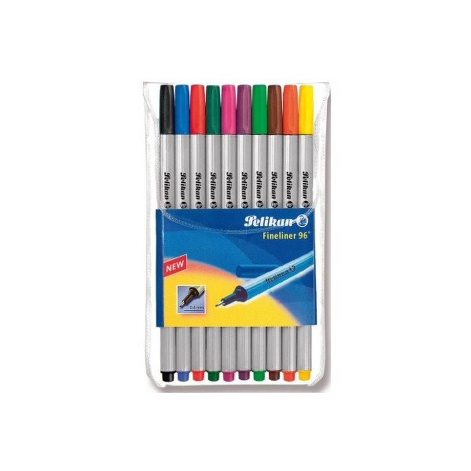 PELIKAN Fineliner 0,4mm 10 Farben, Etui