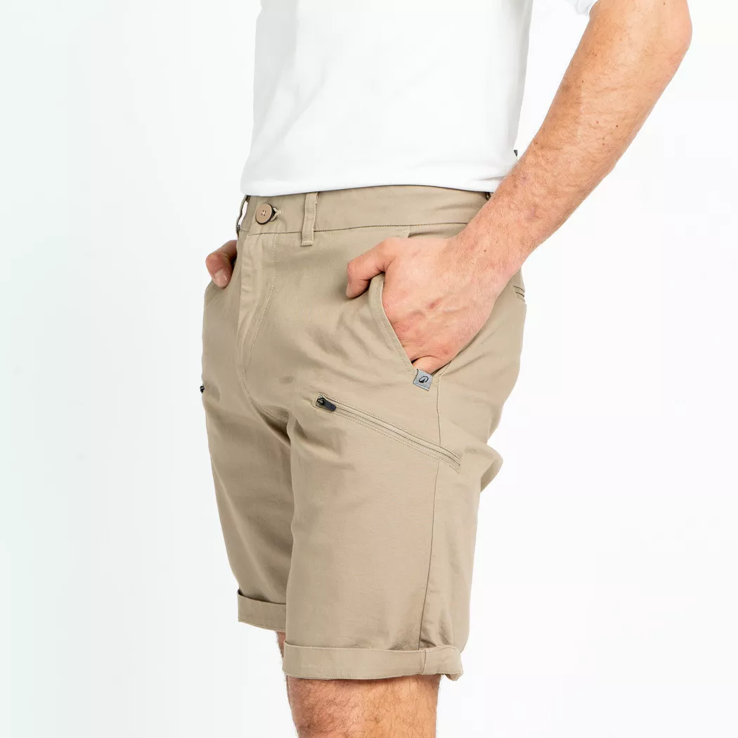 DECATHLON - Bermuda  Segeln Dehnbar Baumwolle, S, Beige