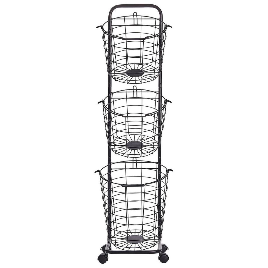 Beliani Korbständer aus Eisen Industriell AYAPAL  