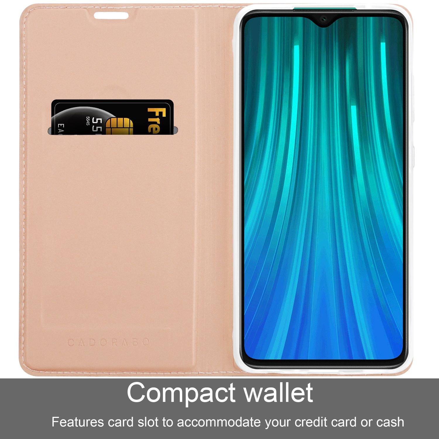 Cadorabo  Hülle für Xiaomi RedMi NOTE 8 PRO Magnetverschluss, Kartenfach 