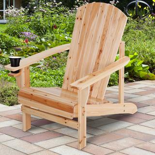 Outsunny Chaise de jardin Adirondack  