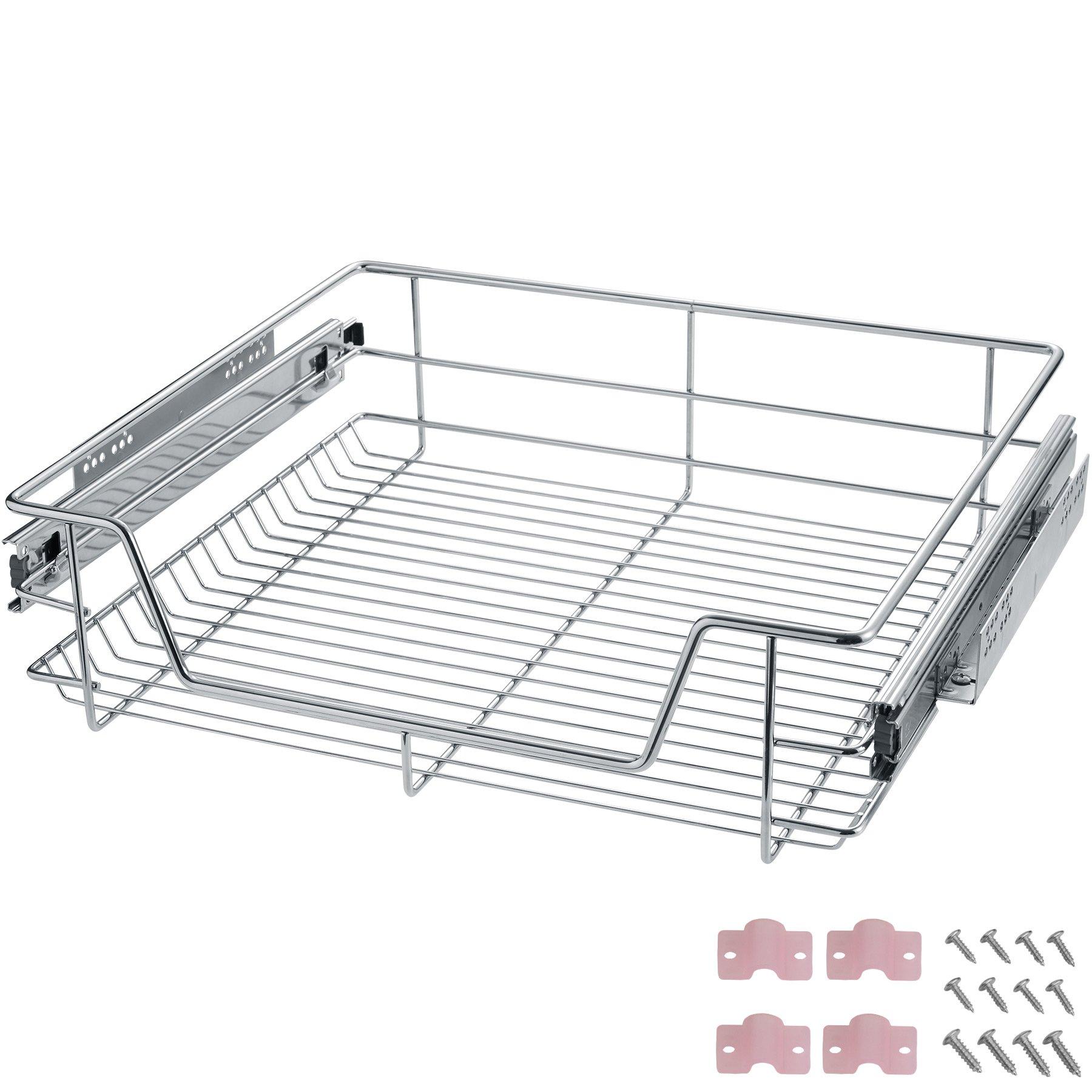 Tectake 4 tiroirs de rangement téléscopiques  