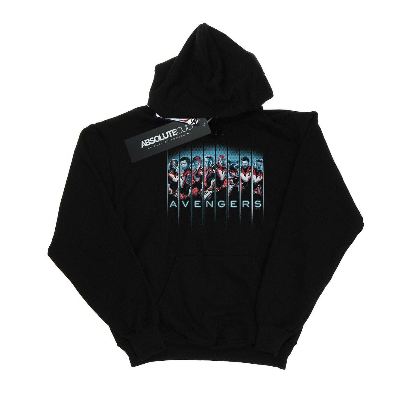 Image of Avengers Endgame Team Tech Assemble Kapuzenpullover Mädchen Schwarz 140/146