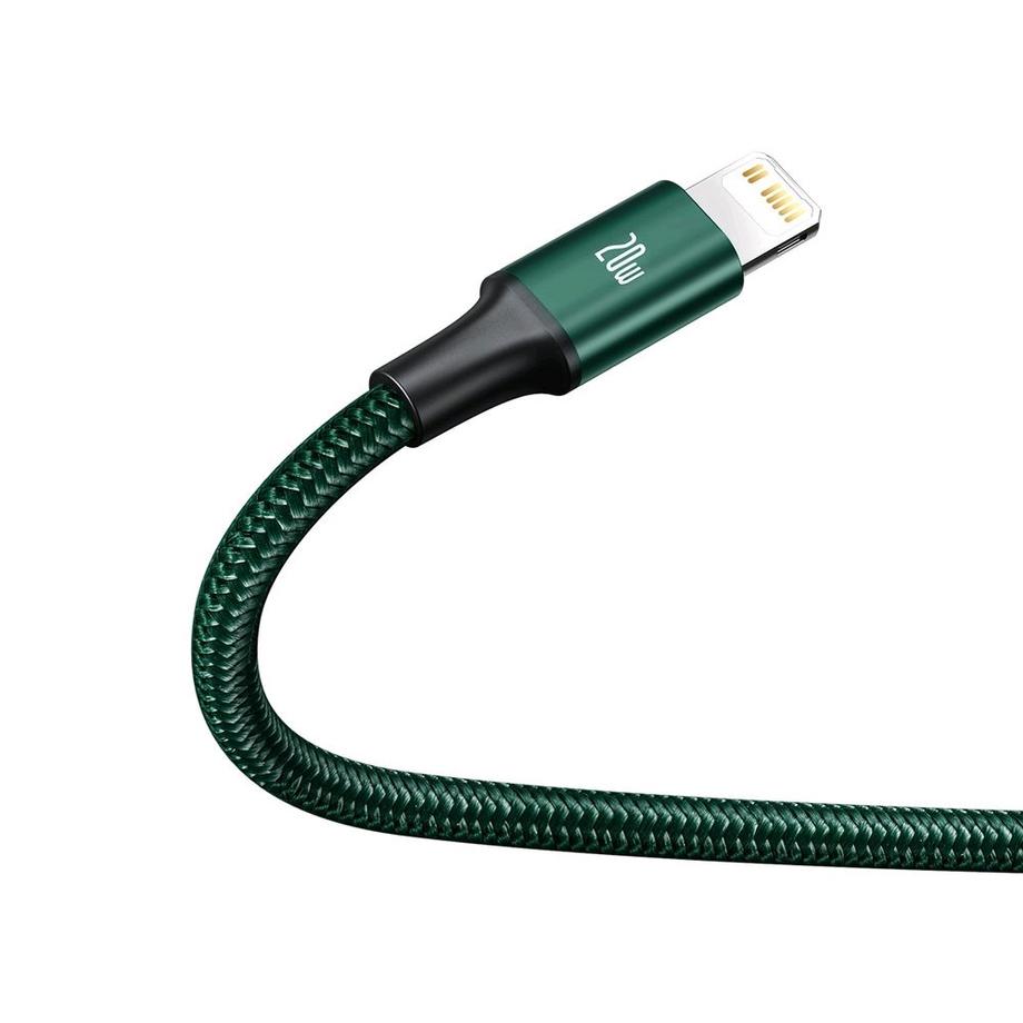 Baseus  Rapid Series - 3in1 USB Typ C - USB Typ C / Lightning / Micro USB Kabel 20 W 1,5 m, Grün 