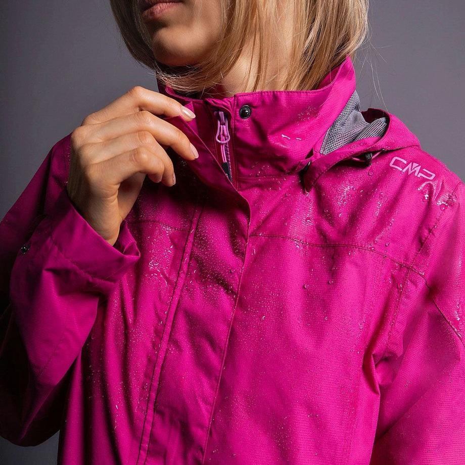 CMP Wasserdichte Kapuzenjacke mit Druckknöpfen  