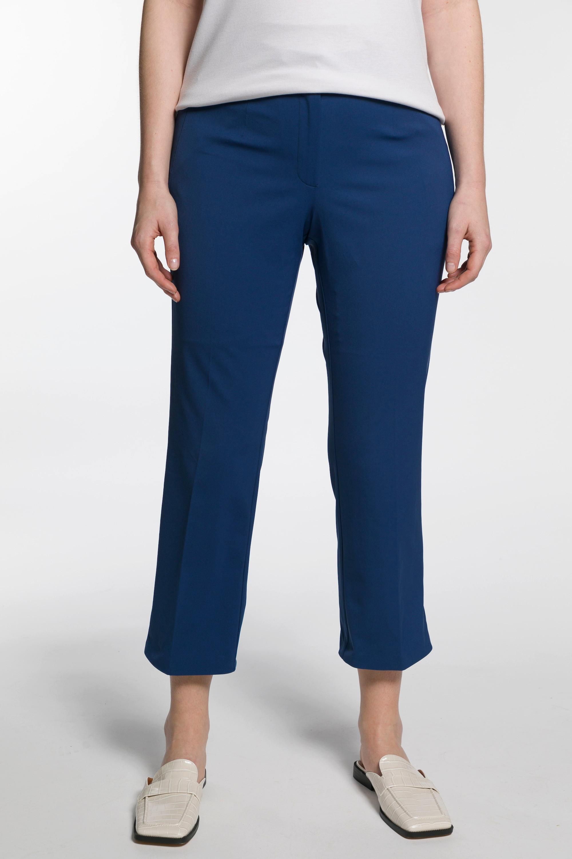 Ulla Popken  Pantalon bootcut 7/8, jambe étroite et bas évasé 