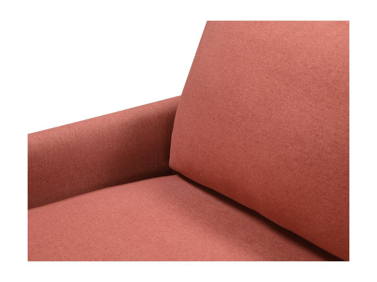 Vente-unique 2SitzerSofa HALIA Stoff Terrakotta  