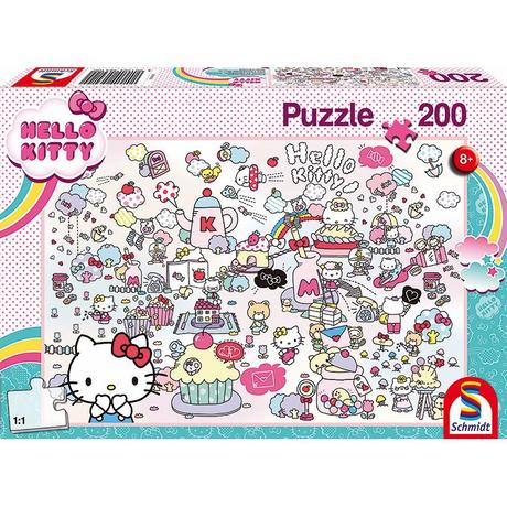 Schmidt  Puzzle Hello Kitty, Kittys Welt (200Teile) 