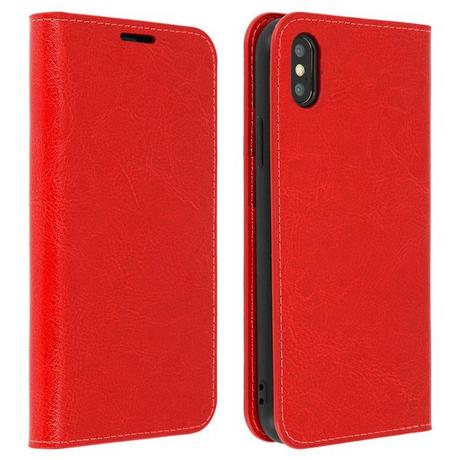 Avizar  Custodia Pelle Rossa iPhone XS Max 