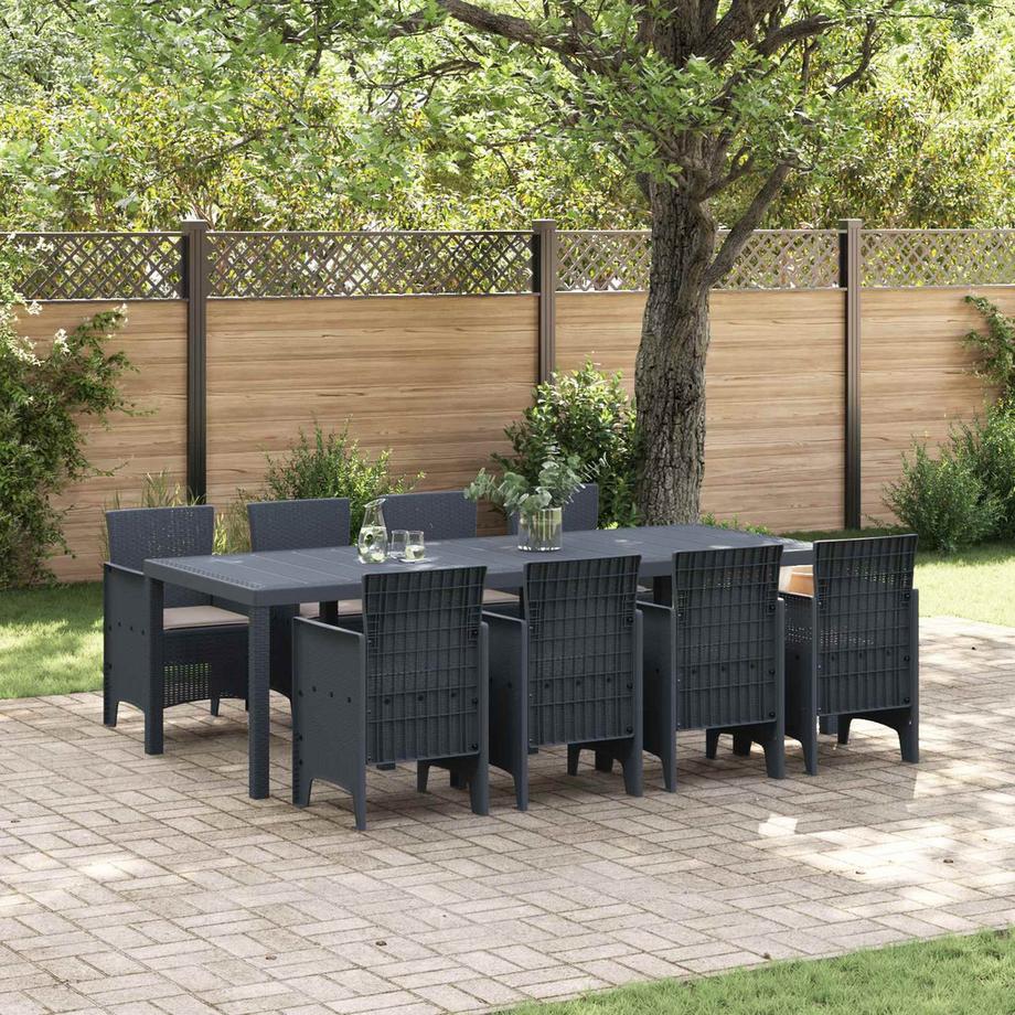 VidaXL Set da Pranzo per Giardino Polipropilene  