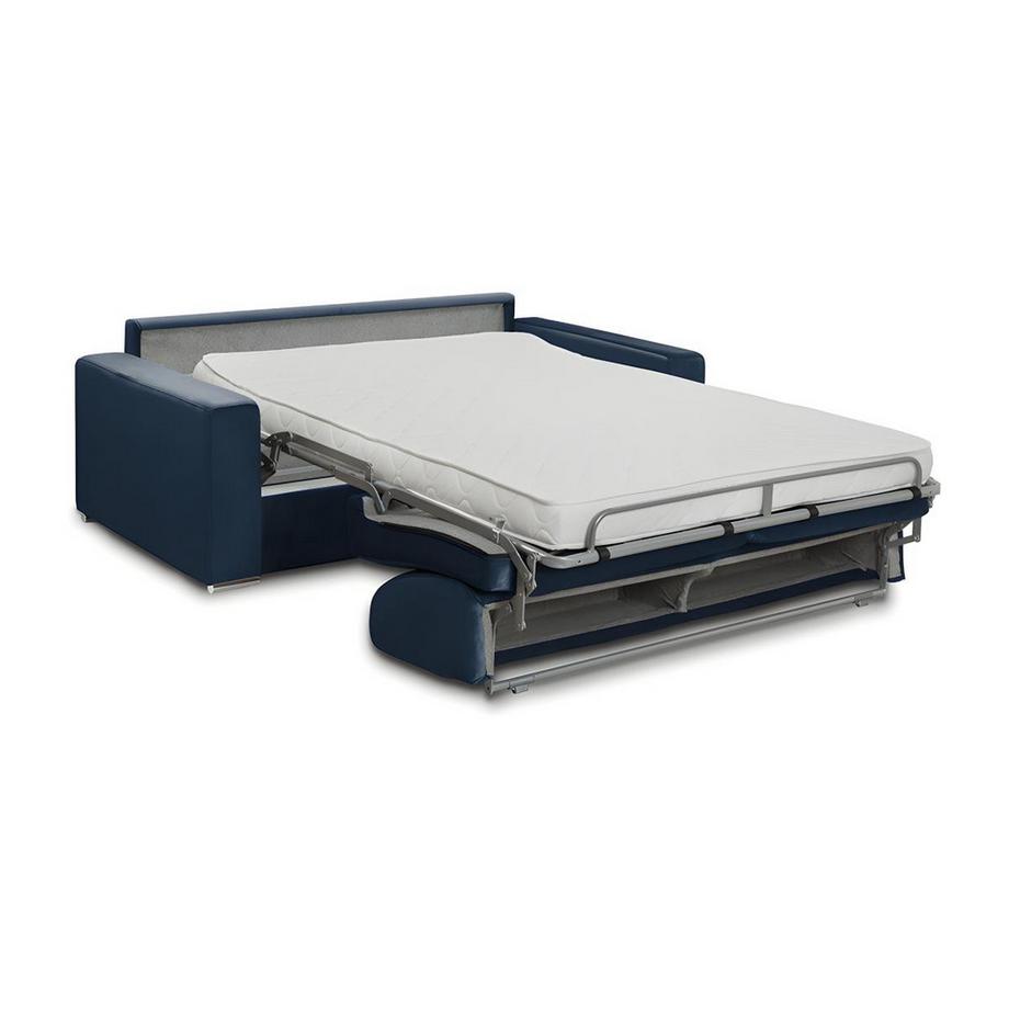 Vente-unique Schlafsofa 3Sitzer Samt CALITO Liegefläche 1 Matratzen  