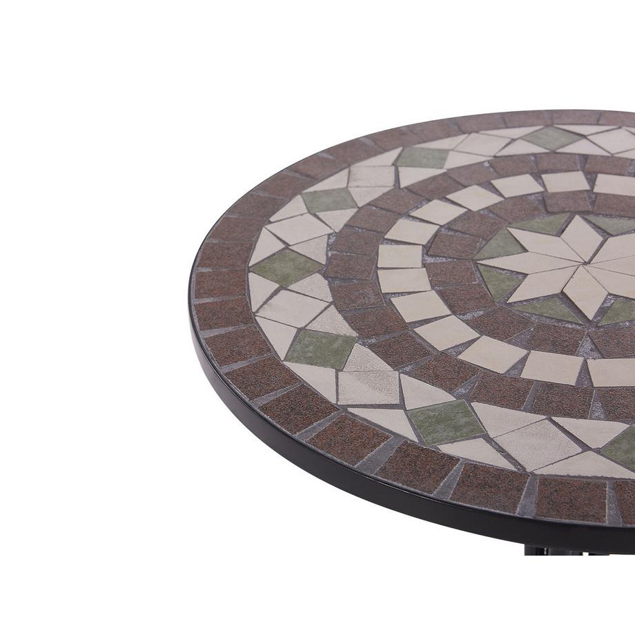 Beliani Outdoor Bistrotisch aus Eisen Retro CARIATI  