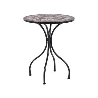 Beliani Table de jardin en Métal Rétro CARIATI  