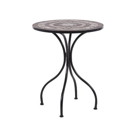 Beliani Table de jardin en Métal Rétro CARIATI  