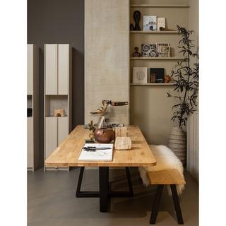 mutoni Table en bois massif Tablo chêne naturel 240x100  