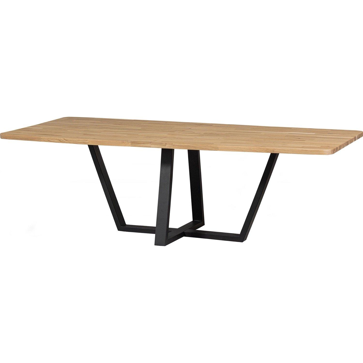 mutoni Table en bois massif Tablo chêne naturel 240x100  