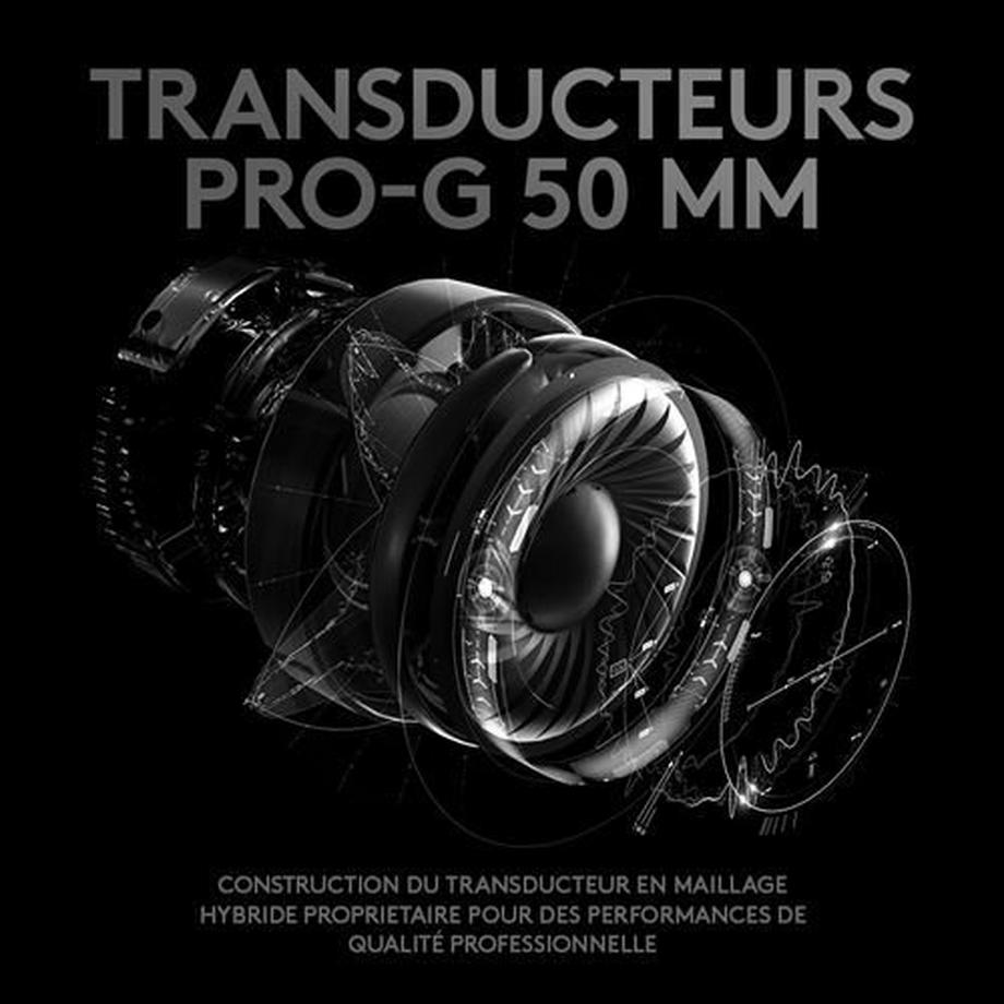 Logitech  G Pro X Kabelgebundenes Gaming-Headset mit Kopfstütze Schwarz 