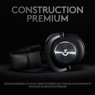 Logitech  G Pro X Kabelgebundenes Gaming-Headset mit Kopfstütze Schwarz 