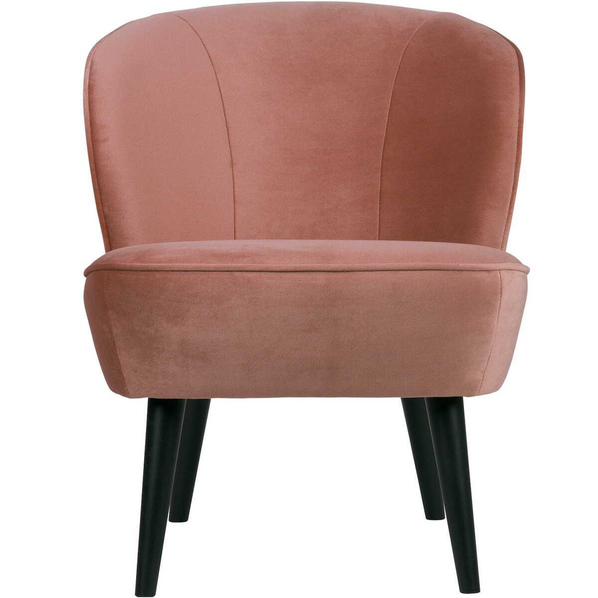 mutoni Fauteuil Sara Velvet vieux rose  