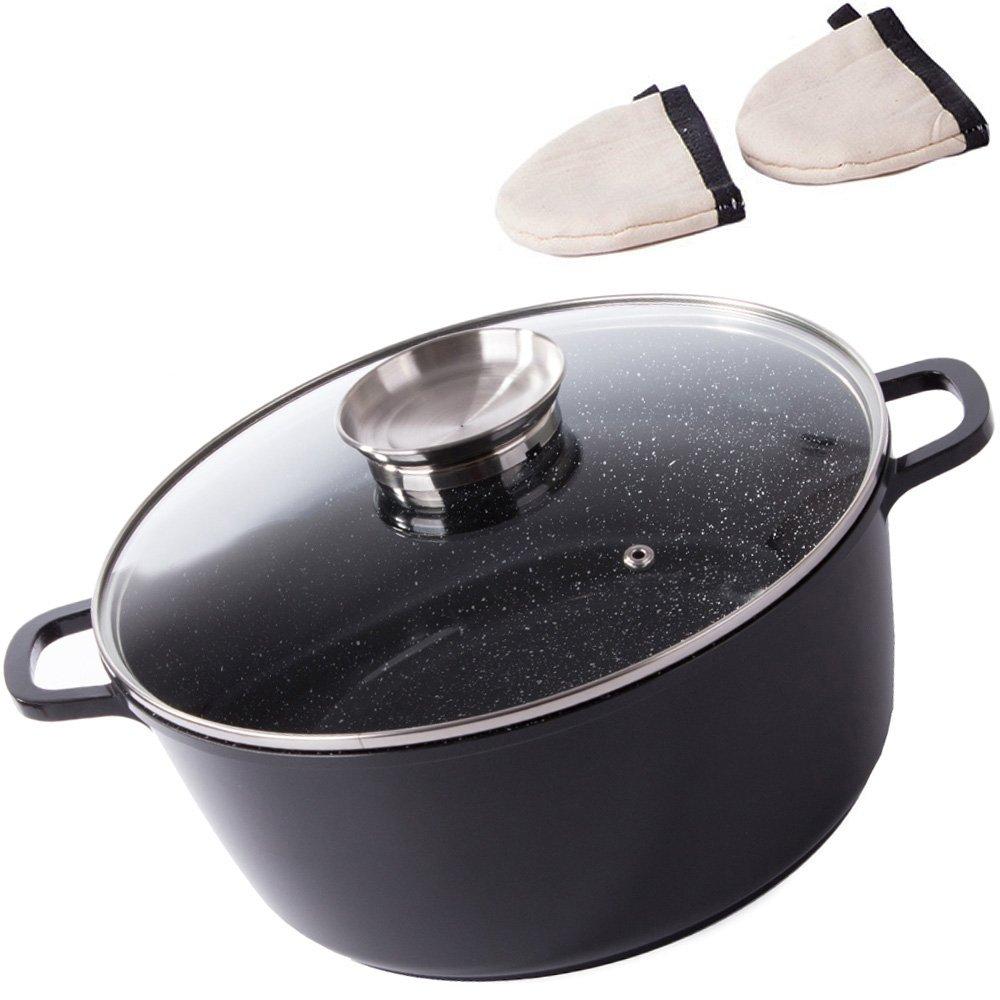 Image of Eintopf mit Glasdeckel - Aluminium - 7,8 l Eintopf mit Glasdeckel - Aluminium - 7,8 l