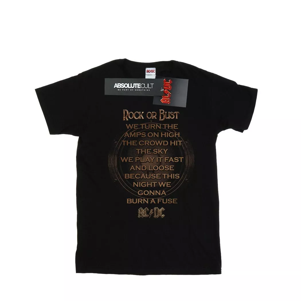 AC/DC - ACDC Rock Or Bust TShirt, für Damen, Schwarz, Größe XL