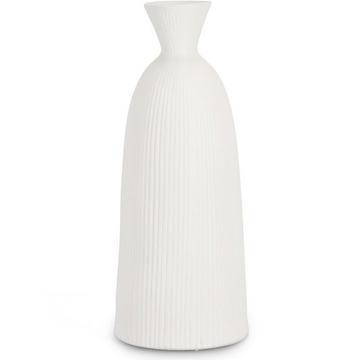 Vase Striped weiss 45