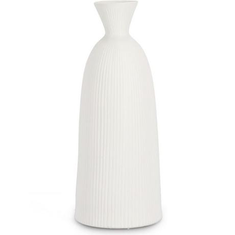 mutoni Vase Striped weiss 45  