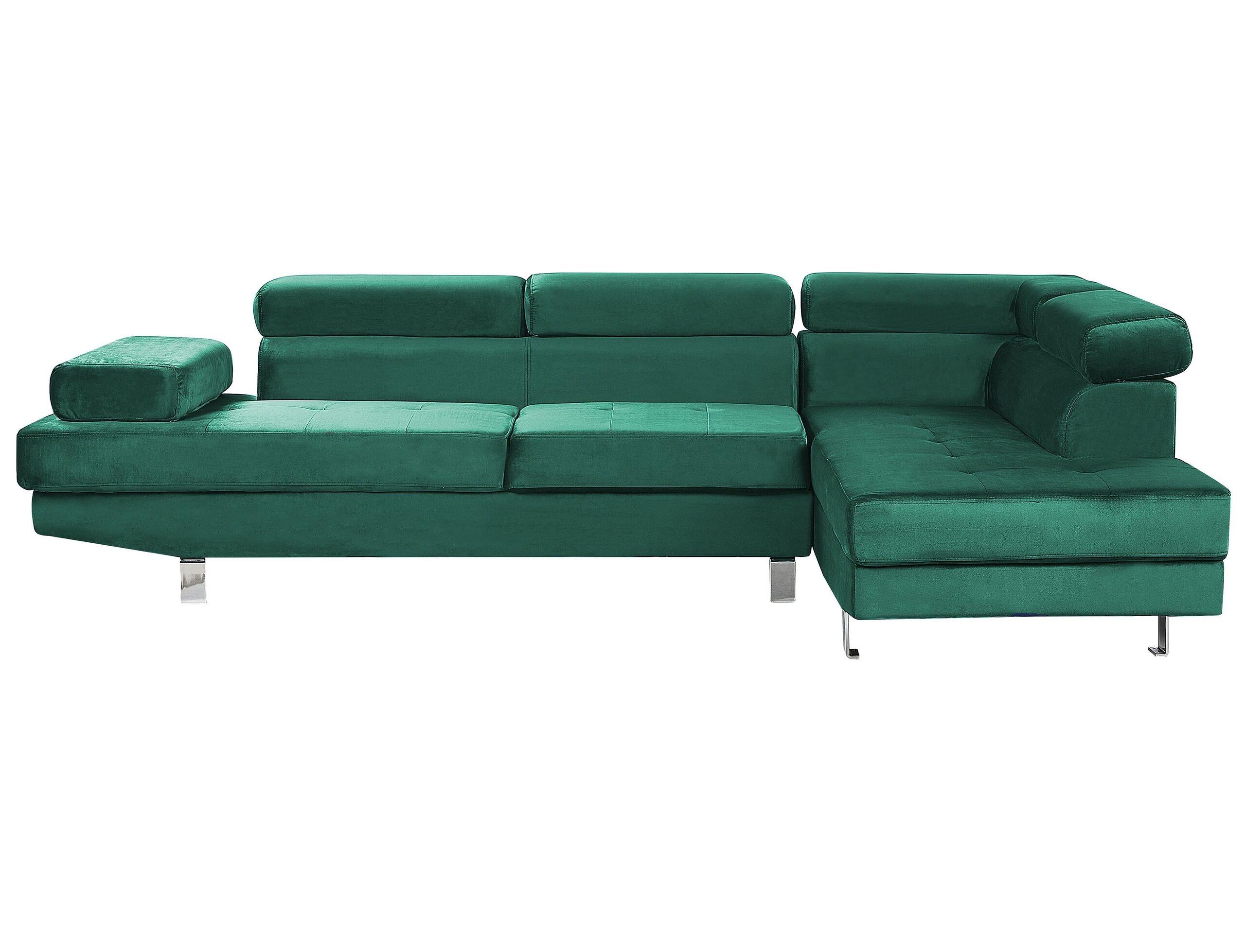 Image of Ecksofa aus Samtstoff Modern NORREA Ecksofa aus Samtstoff Modern NORREA
