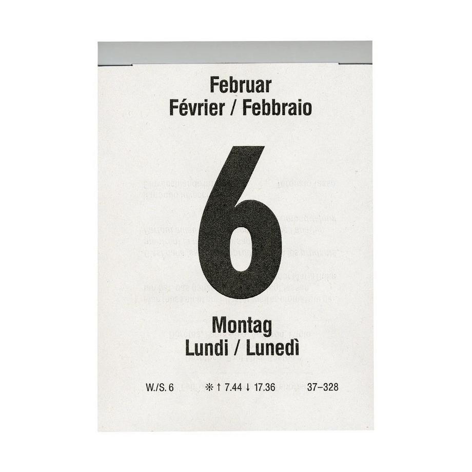 Biella Tagesabreisskalender Block 5  