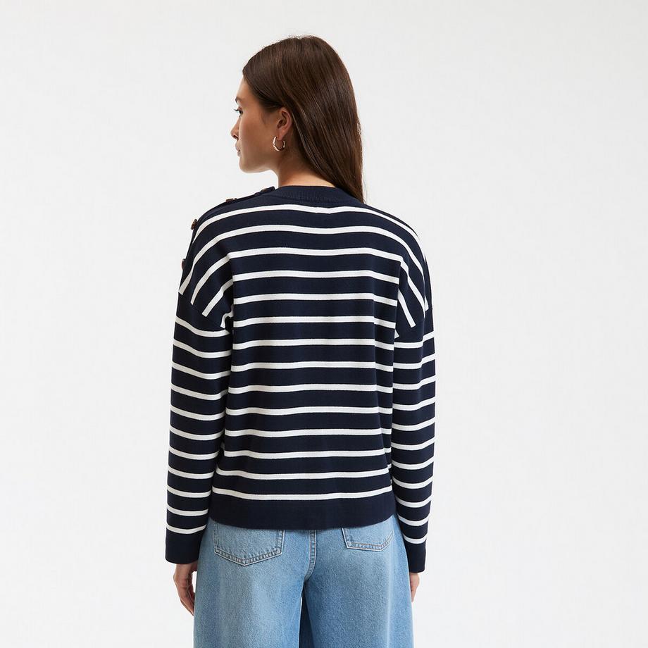La Redoute Collections Pull marinière Coton  